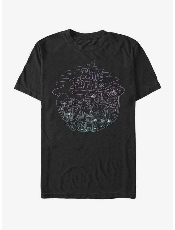 Top 10 😉 Disney Alice In Wonderland Tea Time Line T-Shirt 😀