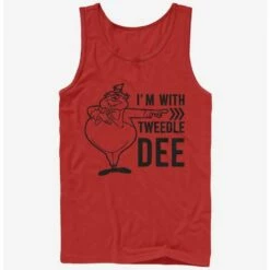 Best deal 🔔 Disney Alice In Wonderland I'm With Tweedle Dee Tank 🎉