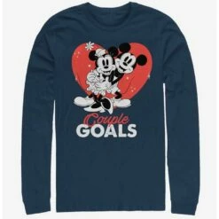 Deals ❤️ Disney Mickey Mouse Couple Goals Long-Sleeve T-Shirt 😉