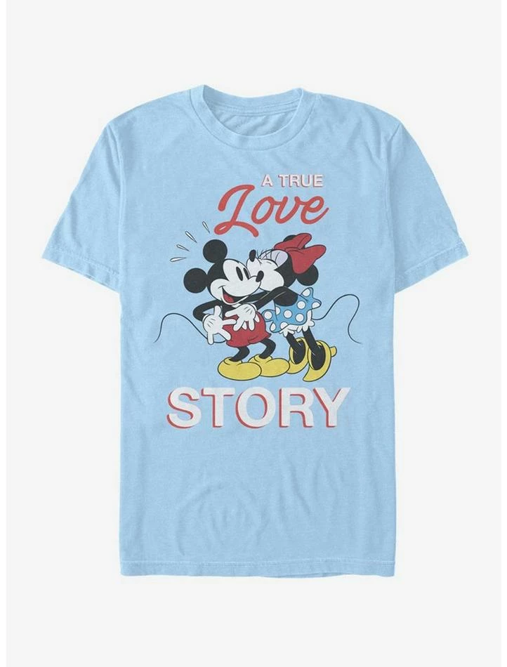 Best deal 🎁 Disney Mickey Mouse True Love Story T-Shirt ✔️