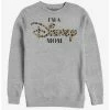 Wholesale 🌟 Disney Classic Leopard Disney Logo Mom Crew Sweatshirt 😉