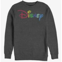 Hot Sale 🎉 Disney Classic Multicolor Logo Disney Crew Sweatshirt 🌟