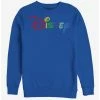 Outlet 🛒 Disney Classic Multicolor Disney Logo Crew Sweatshirt 😍