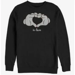 Best deal ✨ Disney Mickey Mouse Glove Heart Crew Sweatshirt 🛒