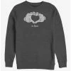 Best Sale 🧨 Disney Mickey Mouse Glove Heart Crew Sweatshirt 😉