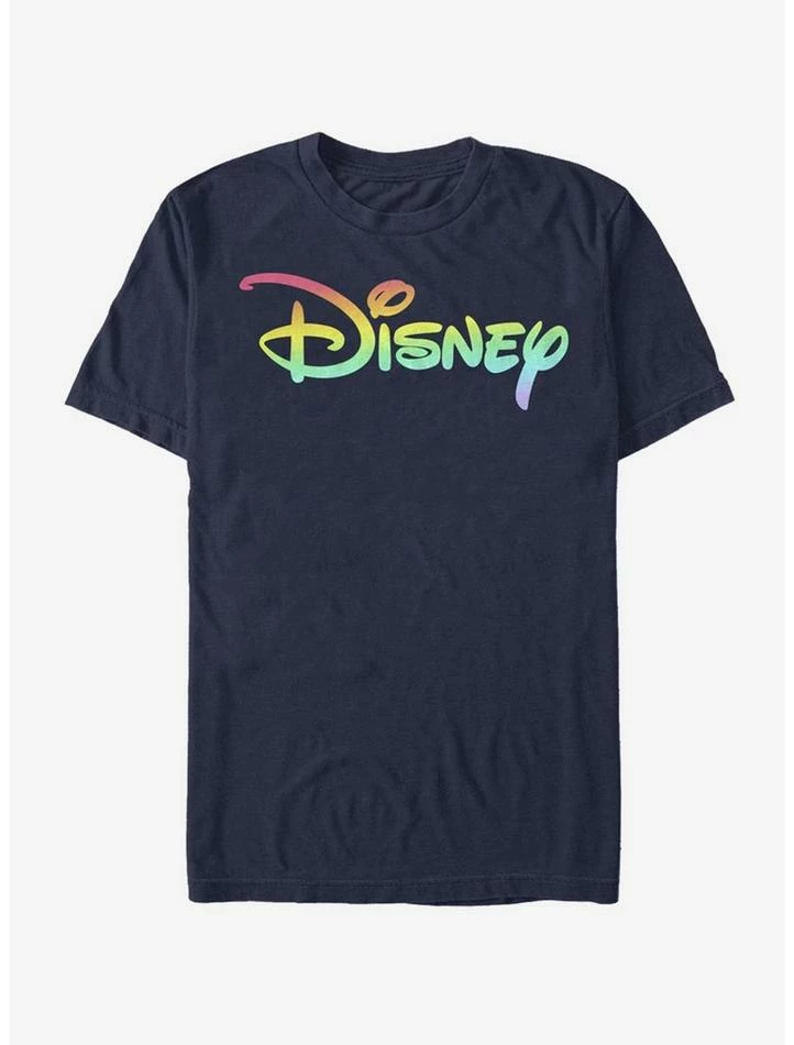 Cheapest ๐งจ Disney Classic Disney Rainbow Fill Logo T-Shirt ๐