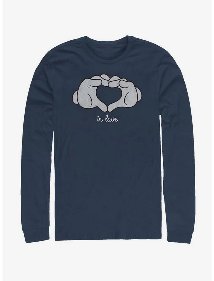 Coupon 🎉 Disney Mickey Mouse Glove Heart Long-Sleeve T-Shirt 🔥