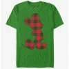 Brand new 🧨 Disney Mickey Mouse Holiday Buffalo Check Mickey T-Shirt 🔔