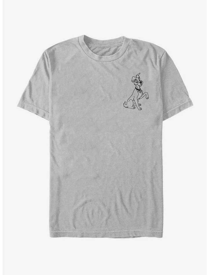 Buy 🔥 Disney Lady And The Tramp Tramp Vintage Line T-Shirt ❤️