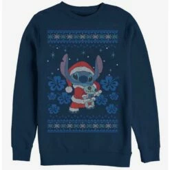 Outlet ❤️ Disney Lilo & Stitch Holiday Stitch Crew Sweatshirt 😍
