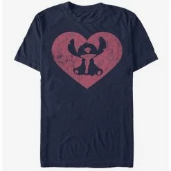 Hot Sale ⭐ Disney Lilo & Stitch Stitch Heart T-Shirt 🎉