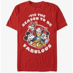 Best Sale 😍 Disney Mickey Mouse Holiday Fabulous T-Shirt 😍