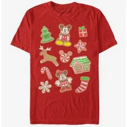 Brand new ❤️ Disney Mickey Mouse Holiday Gingerbread Mouse Holidays T-Shirt 🎉