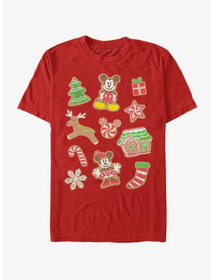 Brand new โค๏ธ Disney Mickey Mouse Holiday Gingerbread Mouse Holidays T-Shirt ๐