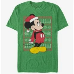 Flash Sale 😍 Disney Mickey Mouse Holiday Mickey Ugly Sweater T-Shirt 😀