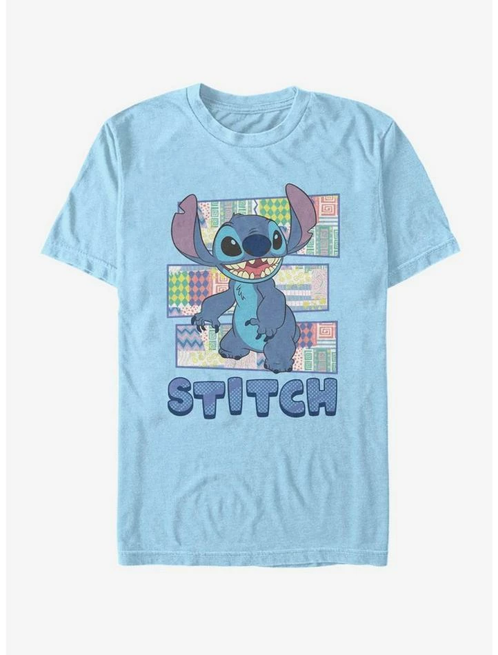 Cheapest ✨ Disney Lilo & Stitch Stitch Character 👚 Shirt With Pattern T-Shirt 🎉