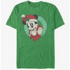 Best reviews of 🛒 Disney Mickey Mouse Holiday Vintage Mickey Wreath T-Shirt 💯