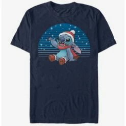 Outlet ✔️ Disney Lilo & Stitch Holiday Snowing Stitch T-Shirt ✔️
