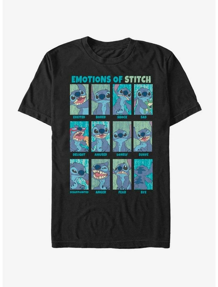 Promo โ Disney Lilo & Stitch Emotions Of Stitch T-Shirt ๐ - Image 2