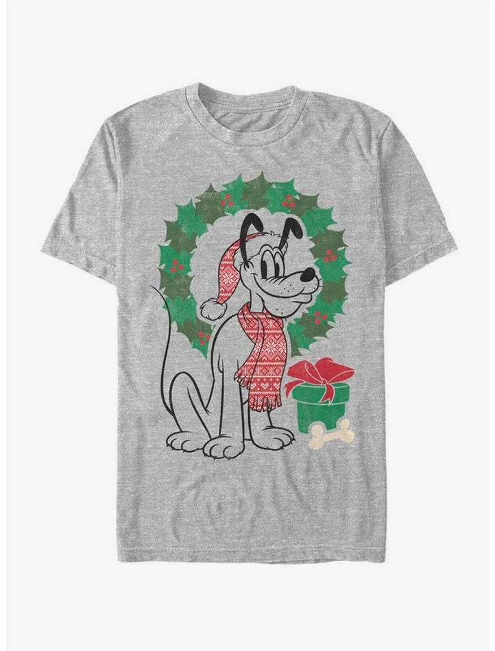 Top 10 ⭐ Disney Pluto Holiday 🔔 Christmas Wreath Pluto T-Shirt 👏