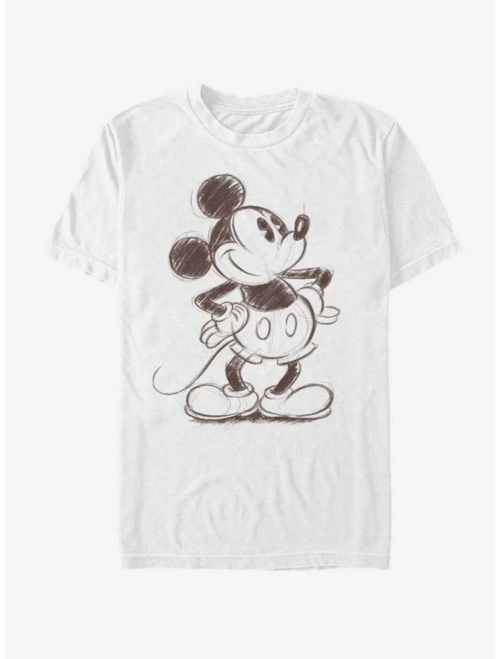 New ๐งจ Disney Mickey Mouse Sketched Mickey T-Shirt ๐ - Image 2