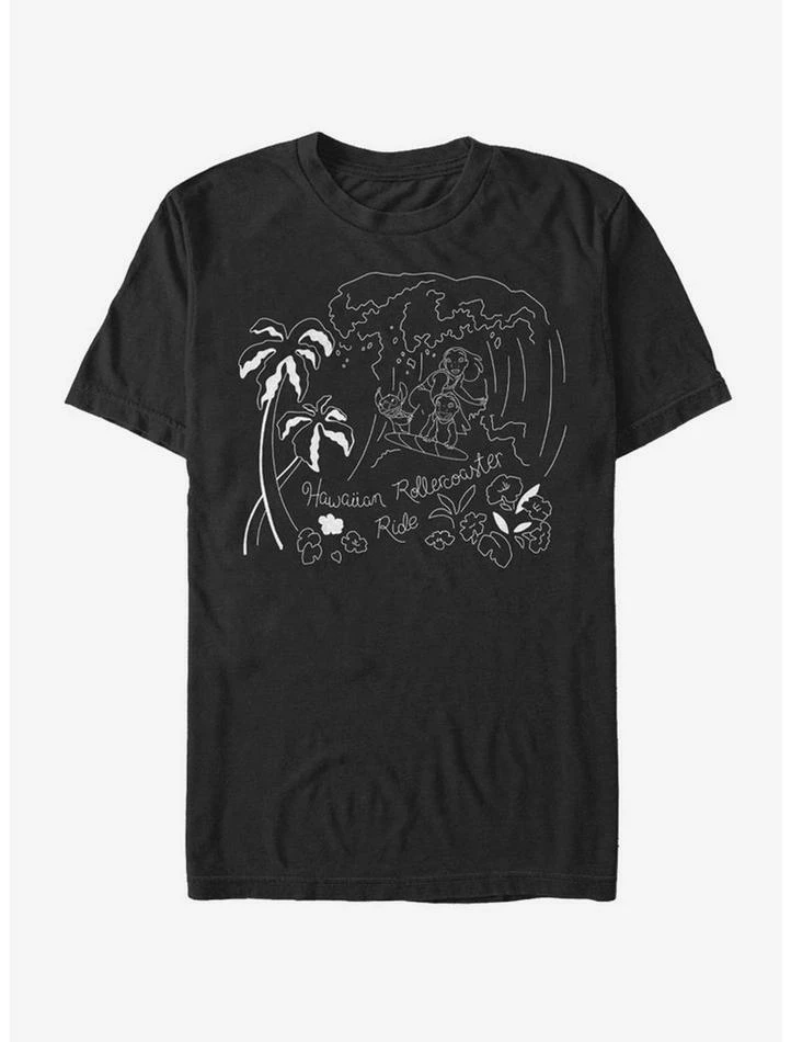 Brand new 👏 Disney Lilo & Stitch Hawaiian Rollercoaster Ride T-Shirt 👍 - Image 2