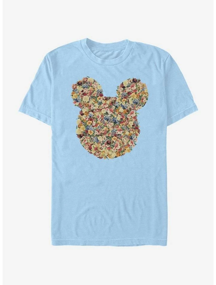 Hot Sale 🛒 Disney Mickey Mouse Floral Mickey Head T-Shirt ❤️ - Image 2