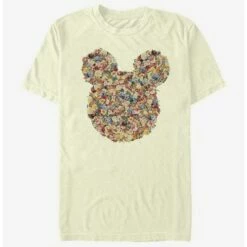 Hot Sale 🛒 Disney Mickey Mouse Floral Mickey Head T-Shirt ❤️