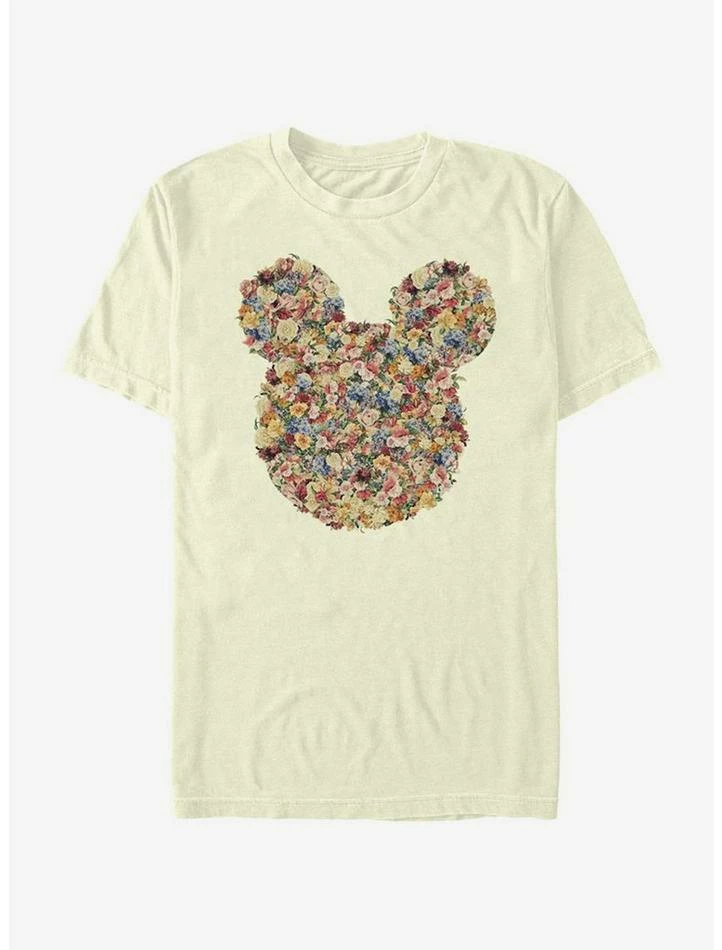 Hot Sale 🛒 Disney Mickey Mouse Floral Mickey Head T-Shirt ❤️