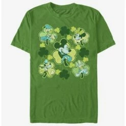 Hot Sale ✨ Disney Mickey Mouse Mickey Friends Clovers T-Shirt 😀