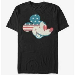 Promo ❤️ Disney Mickey Mouse Mickey Americana Flag Fill T-Shirt 🎉