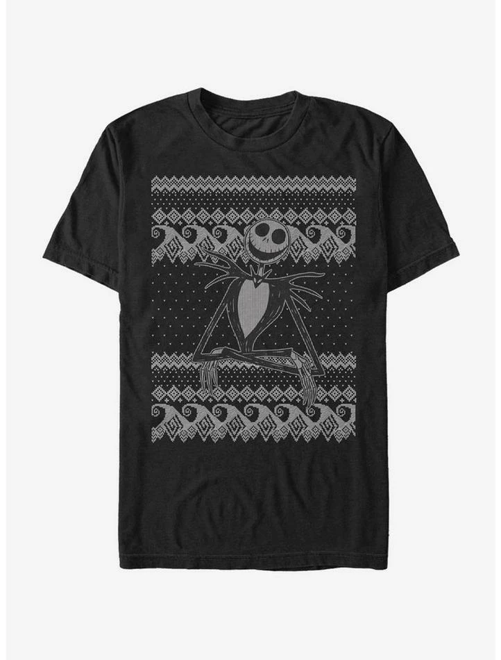 Top 10 🎉 The Nightmare Before 🎅 Christmas Jack Intarsia Sweater T-Shirt 🤩