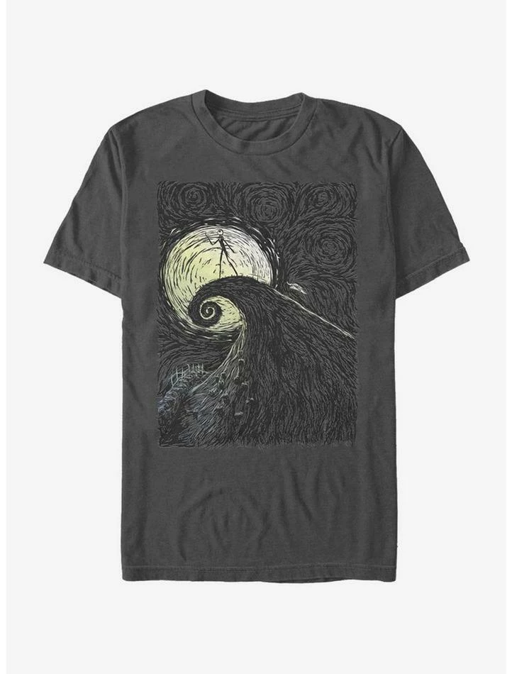 Coupon ๐งจ The Nightmare Before ๐ Christmas Spiral Hill T-Shirt โญ - Image 3