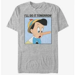 Wholesale 🔔 Disney Pinocchio Do It Tomorrow T-Shirt 😉