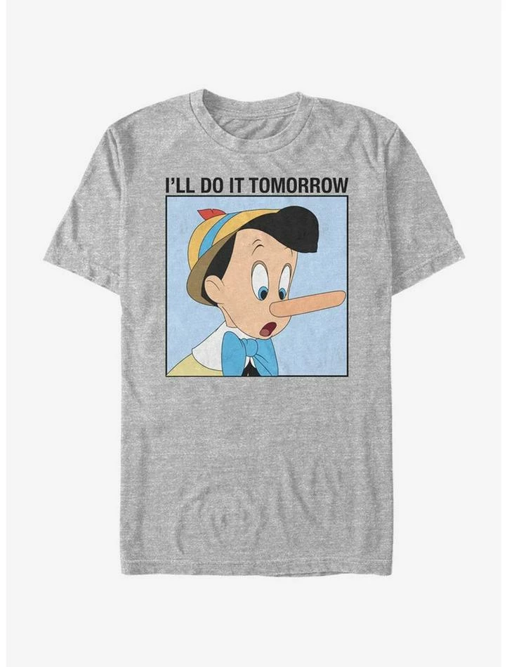 Wholesale 🔔 Disney Pinocchio Do It Tomorrow T-Shirt 😉