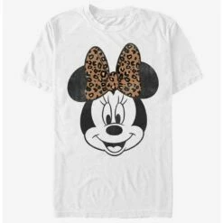 Hot Sale 🔔 Disney Mickey Mouse Modern Minnie Face Leopard T-Shirt 🎁