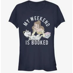 Deals 🎉 Disney Beauty And The Beast Booked 👧 Girls T-Shirt 😍