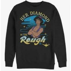 Promo 😍 Disney Aladdin Diamond In The Rough Crew Sweatshirt ✨