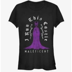 Discount 🧨 Disney Sleeping Beauty Maleficent Castle 👧 Girls T-Shirt ⌛