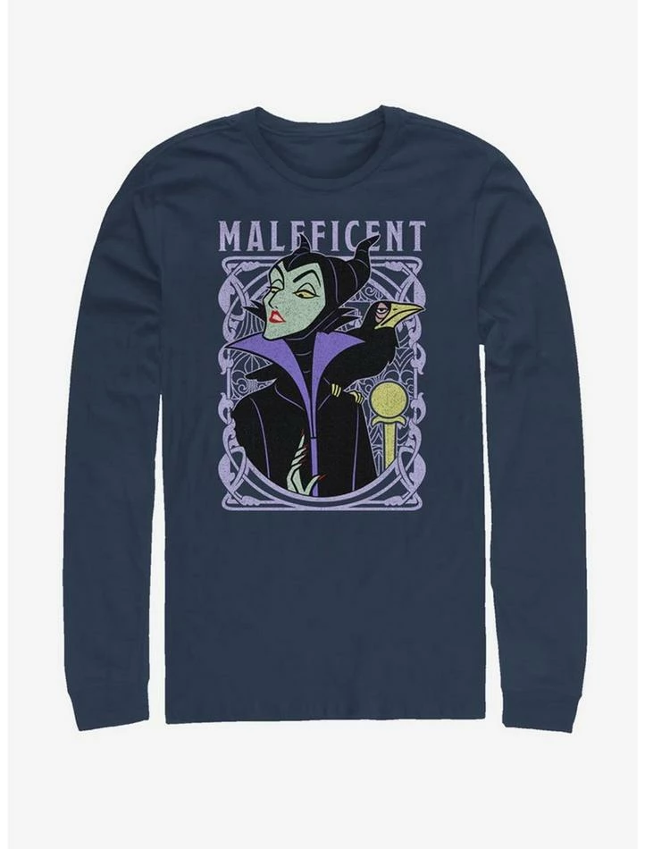 Hot Sale ๐งจ Disney Sleeping Beauty Maleficent Color Long-Sleeve T-Shirt ๐งจ