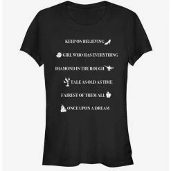 Deals 👏 Disney Princess Royal Quotes 👧 Girls T-Shirt 🤩