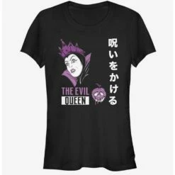 Cheapest 🥰 Disney Snow White Evil Queen Japanese Text 👧 Girls T-Shirt 😍