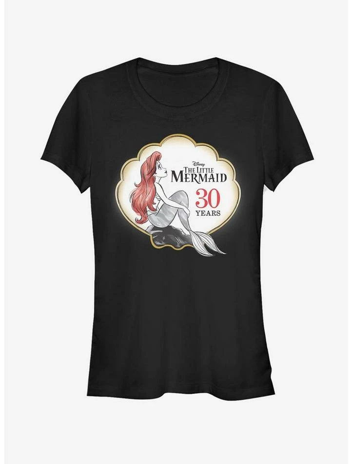 Best deal ✔️ Disney The Little Mermaid Anniversary Logo 👧 Girls T-Shirt 🔔