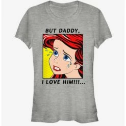 Cheapest ❤️ Disney The Little Mermaid Crybaby Ariel Zoom 👧 Girls T-Shirt 🧨