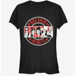 Budget 🔔 Disney Villains Breakin' Heart Villains 👧 Girls T-Shirt 🌟