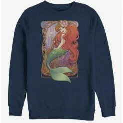 Cheap 😀 Disney The Little Mermaid Glamorous Ariel Crew Sweatshirt ❤️