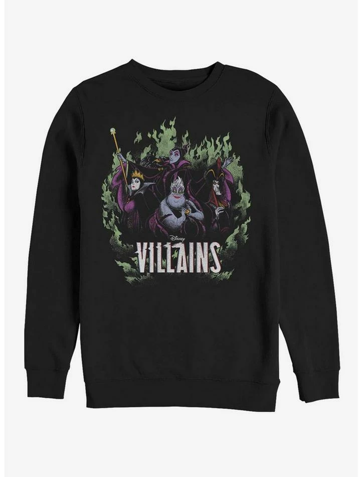 Top 10 ✔️ Disney Villains Children Of Mayhem Crew Sweatshirt 🎉