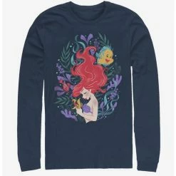 Wholesale 🧨 Disney The Little Mermaid Sea Plants Long-Sleeve T-Shirt 💯