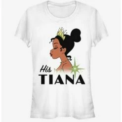 Brand new 🛒 Disney The Princess And The Frog His Tiana 👧 Girls T-Shirt ✔️