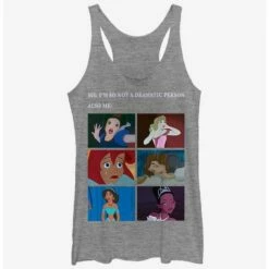 Outlet 🎁 Disney Princess Drama Meme 👧 Girls Tank 😍